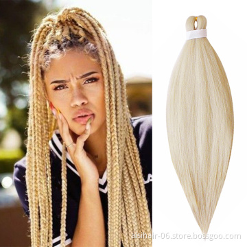 Aisi Hair Multi Color 20 26 Inch Easy Braids Synthetic Yaki Fiber Hair Bulk Jumbo Crochet Pre Stretched Synthetic Braiding Hair